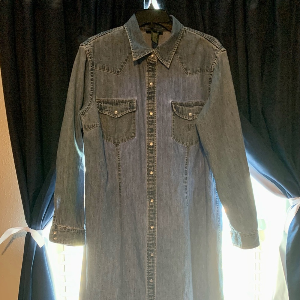 Ralph Lauren Pearl snap dress